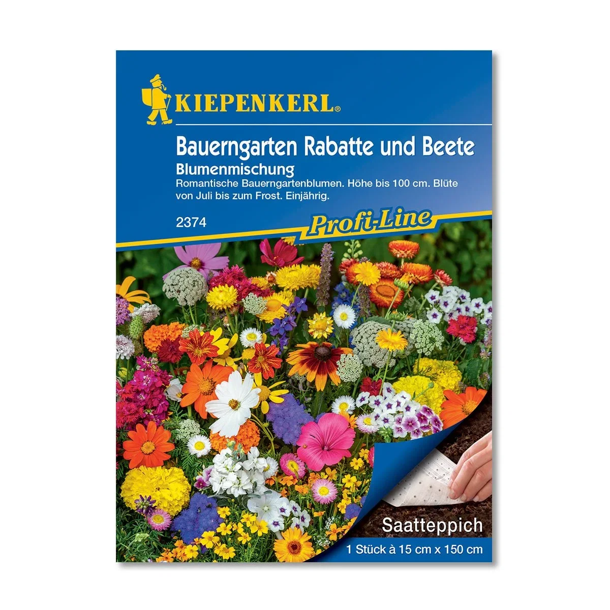 Kiepenkerl såtæppe med farverig blomsterblanding