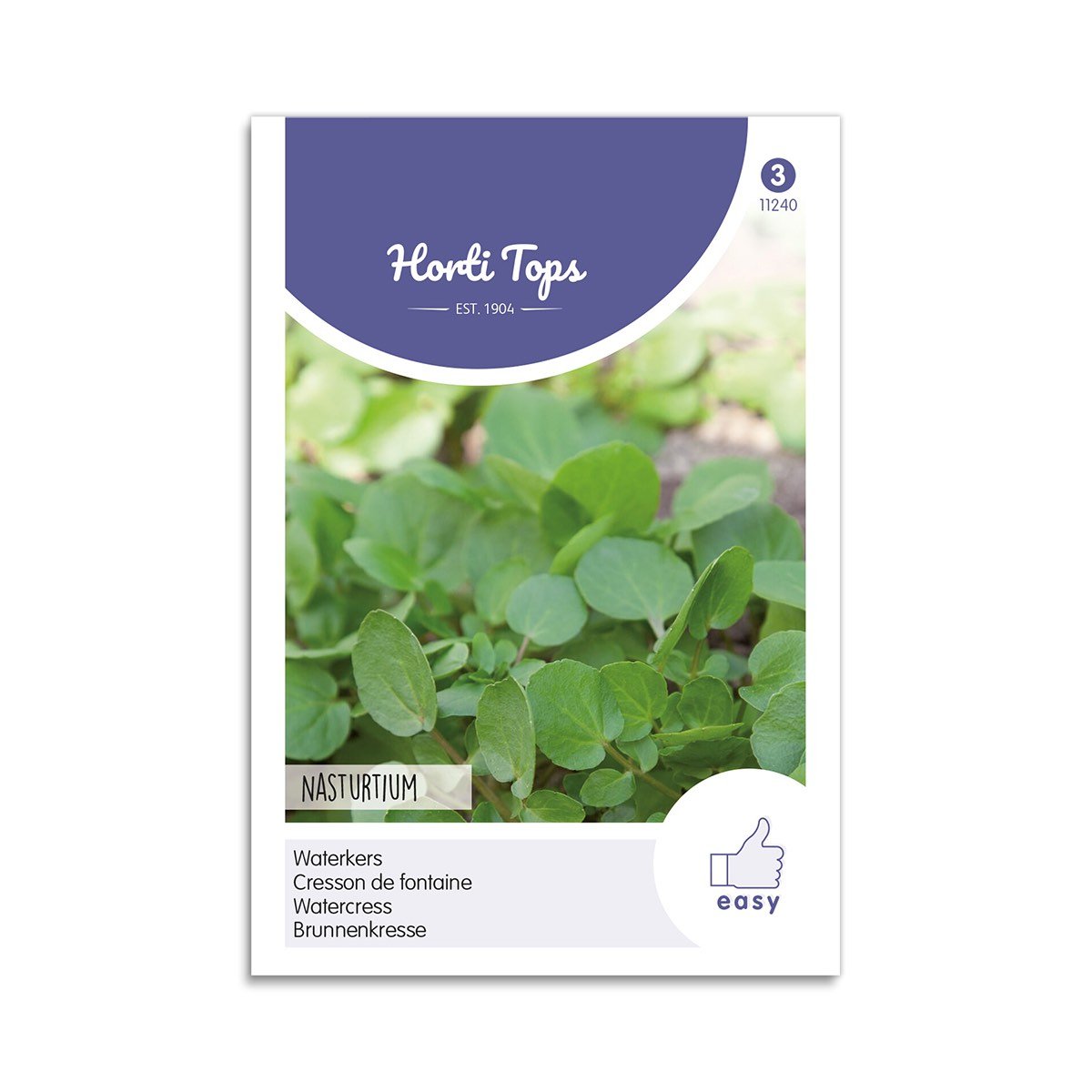 Frøpose med Horti Tops brøndkarse