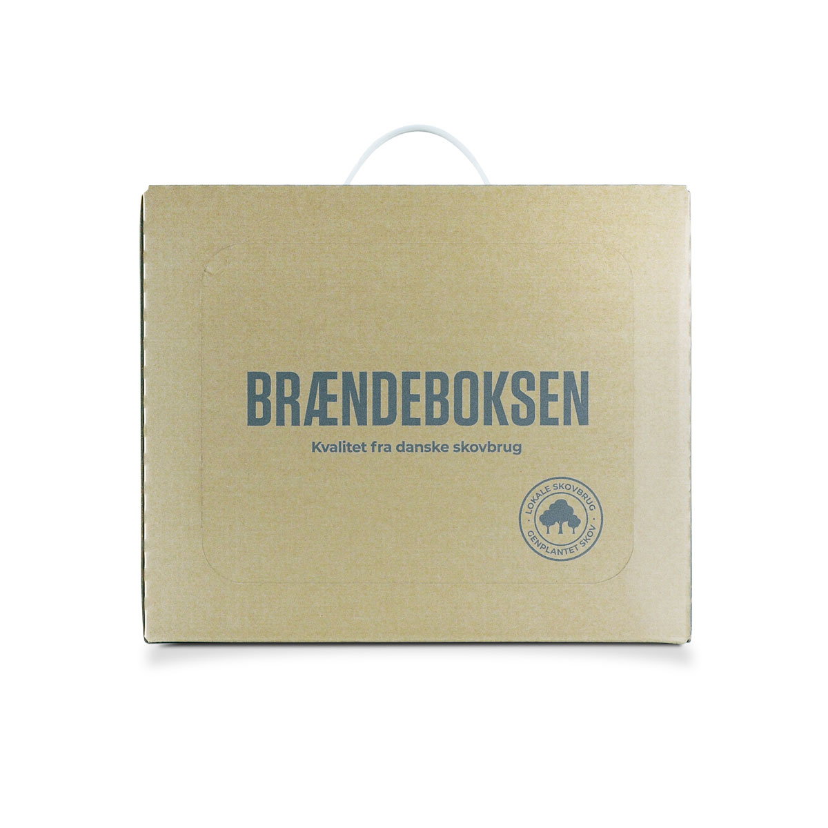 Brændeboksen brænde fra danske skove Brændeboksen papkasse med dansk brænde