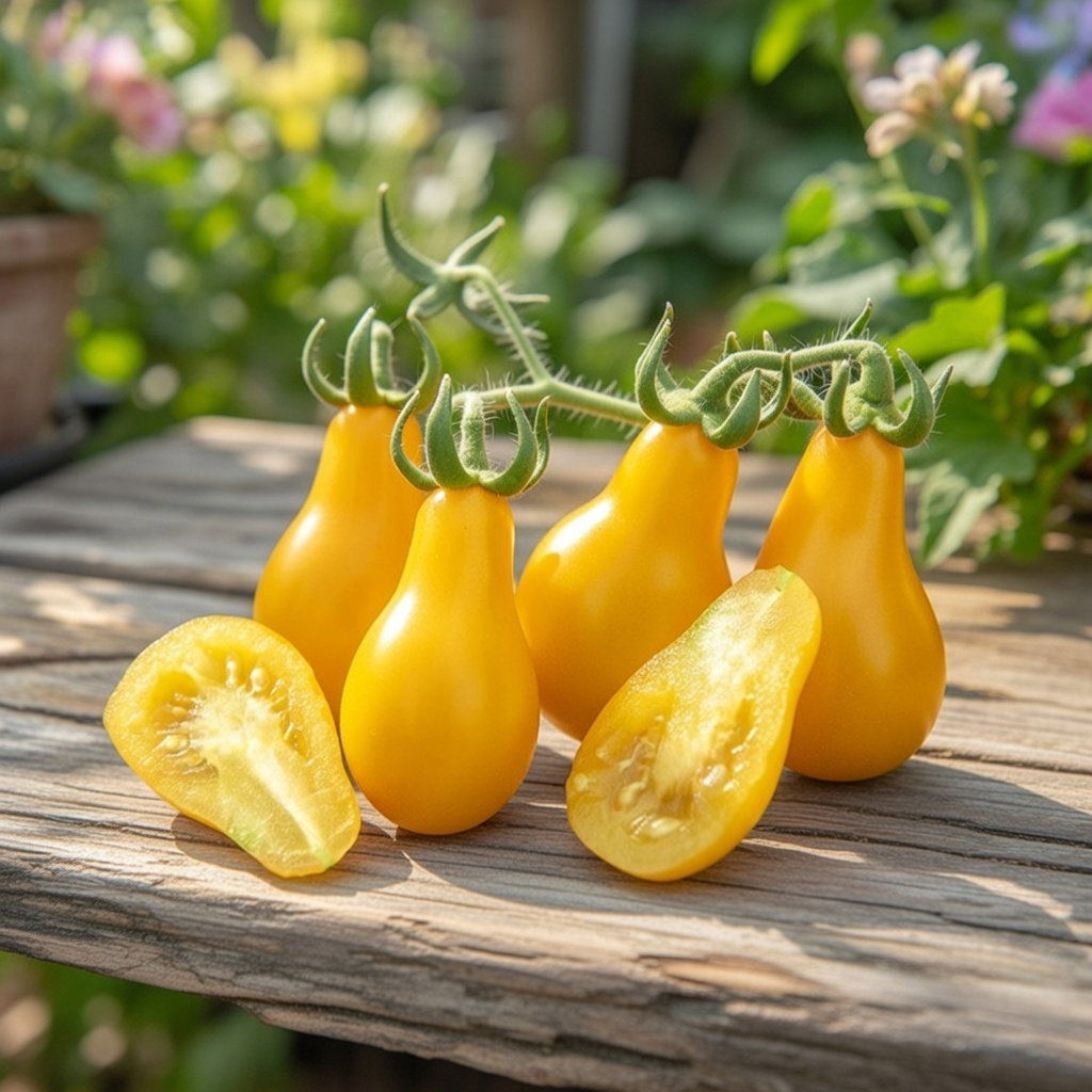 Økologisk Tomat frø, Yellow Pearshaped
