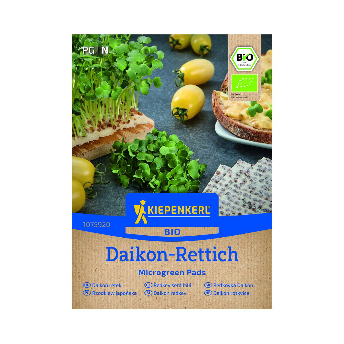 Økologisk Mikrogrøntpude Daikon-radise - 3 stk.