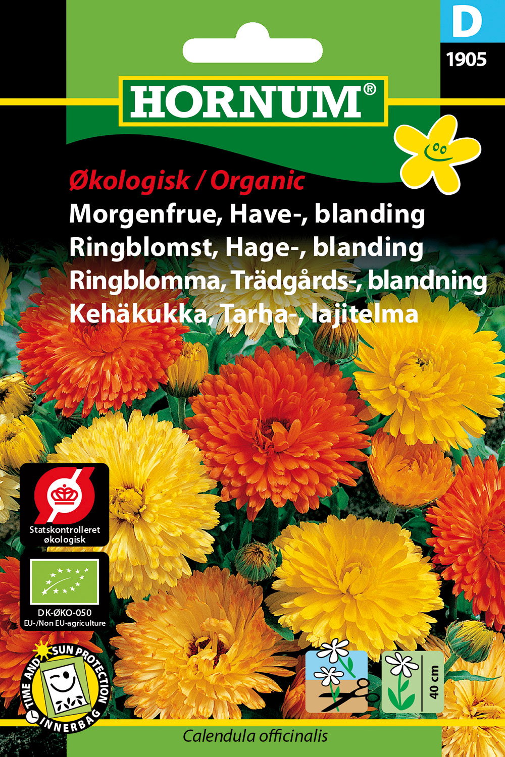 Økologiske morgenfruefrø, haveblanding Frøpose med økologisk morgenfrue haveblanding