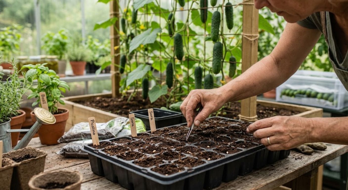 Planteafstand af agurk Planteafstand af agurk