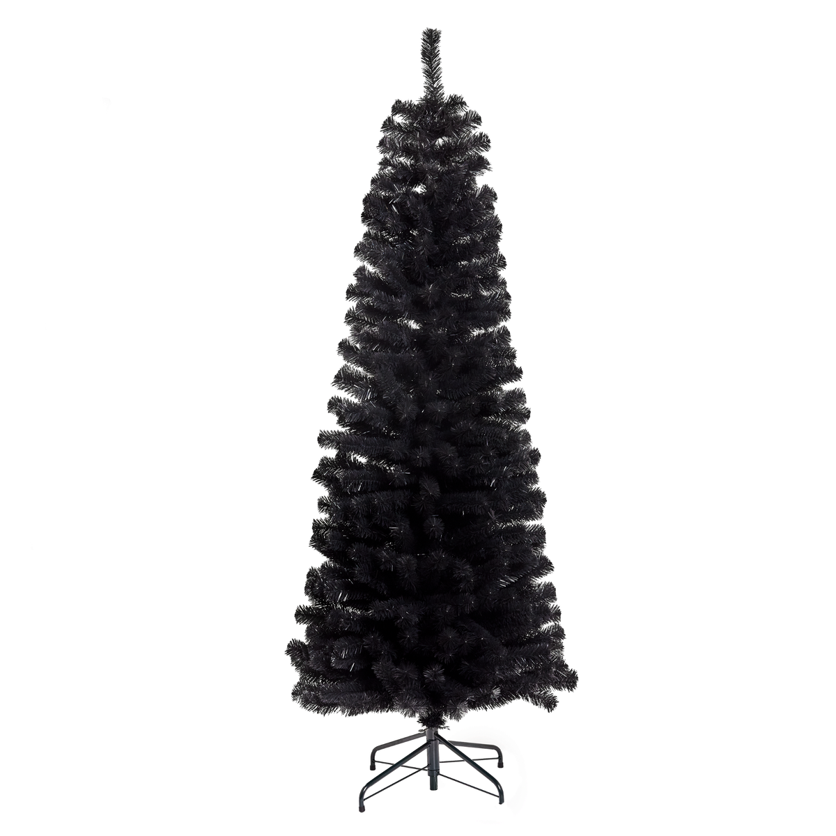 Kunstigt juletræ i sort, model "BLING" 180x68 cm