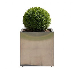 Plantekasse i galvaniseret stål - 40 x 40 x 40 cm