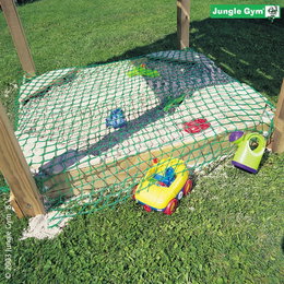 Beskyttelsesnet til sandkasse fra Jungle Gym Jungle Gym sandkasse med grønt beskyttelsesnet