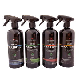 Bollerup Jensen bilplejesæt 4x750 ml Bollerup Jensen sæt med 4 bilpleje sprays