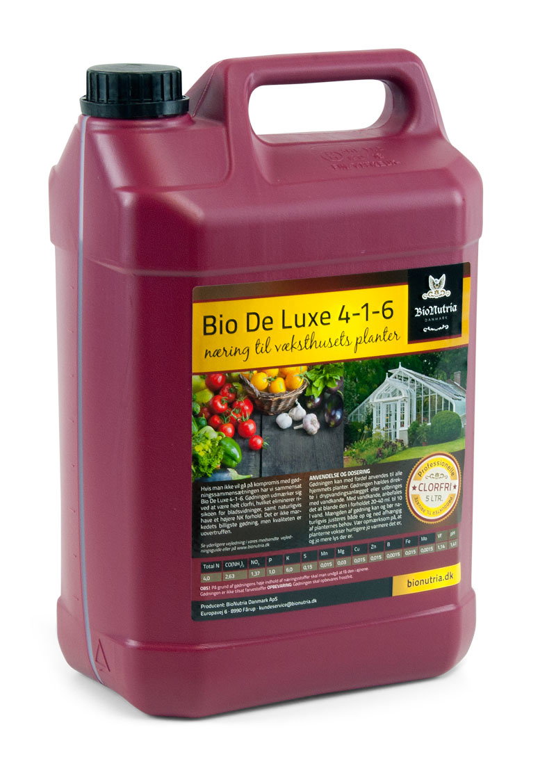 Bio De Luxe 4-1-6 flydende gødning til drivhusplanter