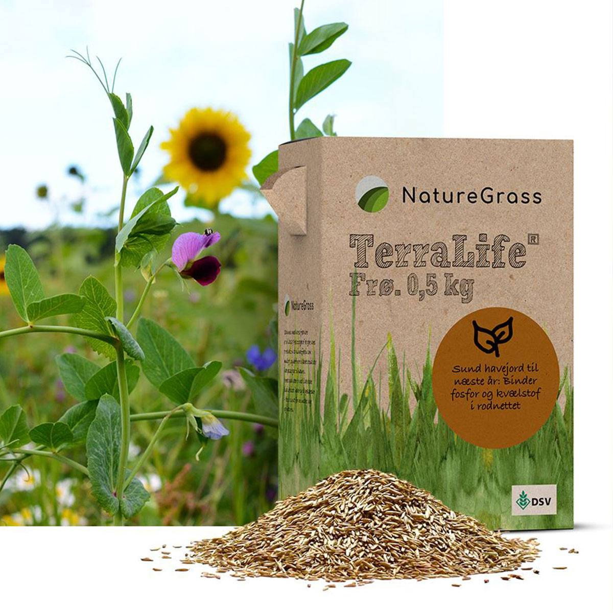 NatureGrass TerraLife havefrø til sund jord 0,5 kg