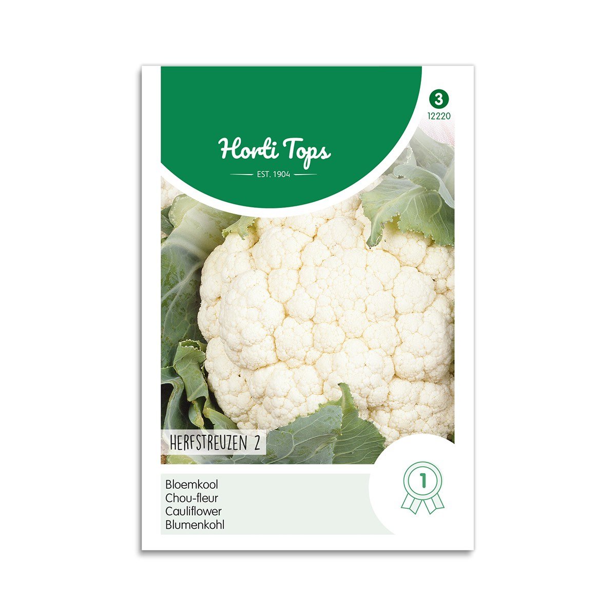 Blomkålsfrø Horti Tops Herfstreuzen 2 Frøpose med blomkål Horti Tops Herfstreuzen 2