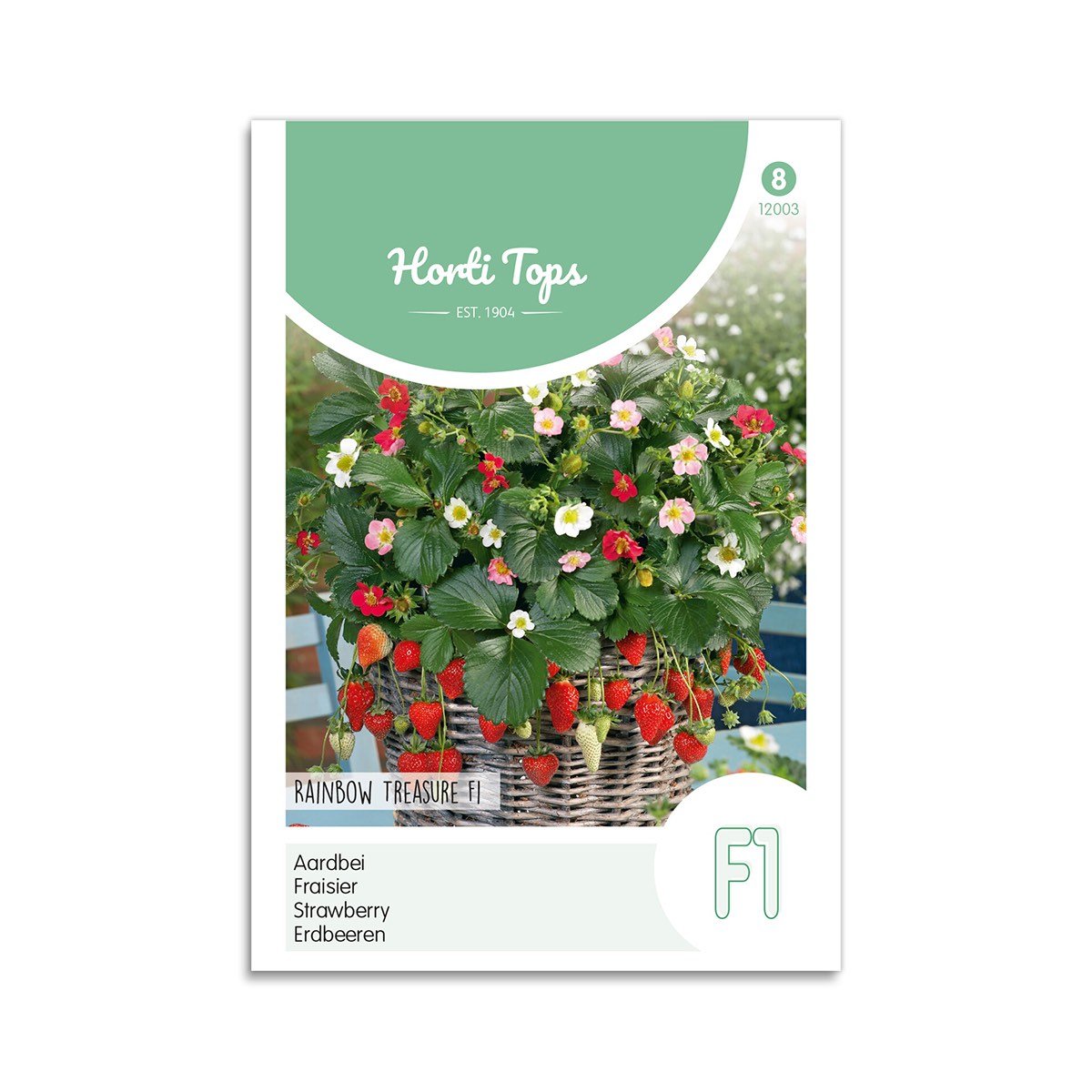 Horti Tops Rainbow Treasure F1 jordbærfrø Pose med Rainbow Treasure F1 jordbærfrø fra Horti Tops
