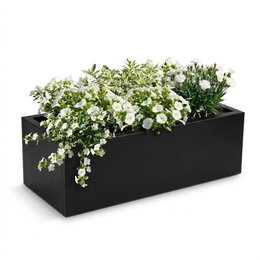 Sort plantekasse - 80 x 40 x 25 cm