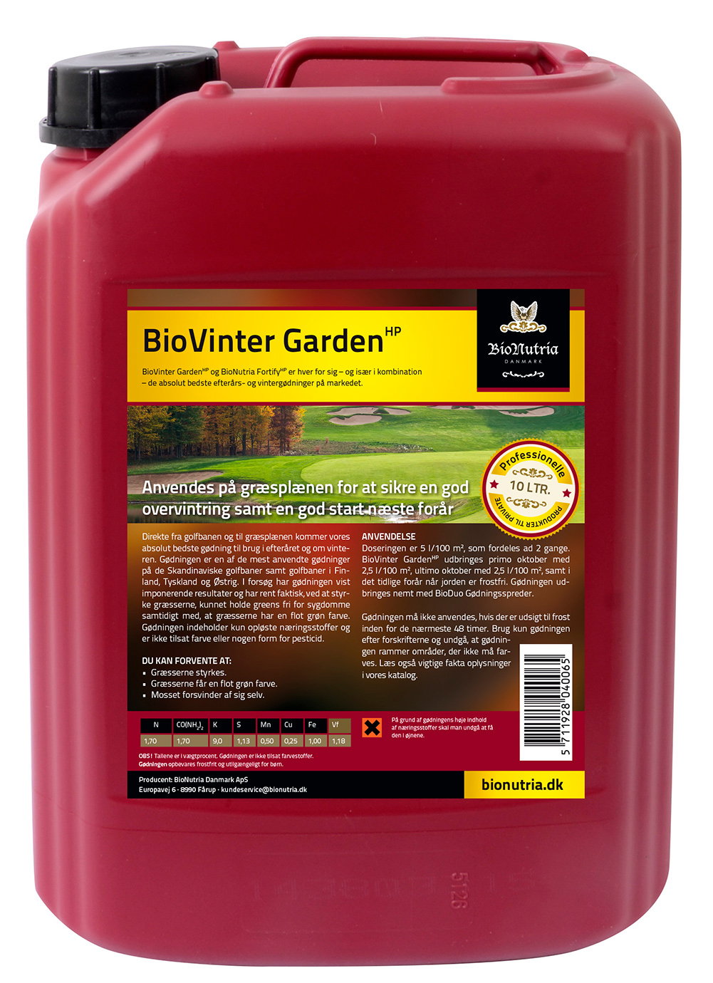 BioVinter Garden HP 10L gødningsmiddel BioVinter Garden HP 10 liters flydende gødning