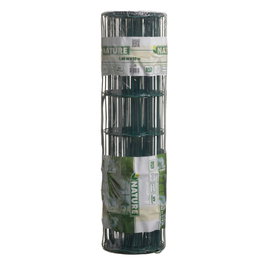 Galvaniseret trådhegn m. PVC grøn 100x75 mm - 60 cm x 10 m | Nature Rulle med Nature galvaniseret trådhegn med grøn PVC-belægning, rektangulære masker 100 x 75 mm, højde 60 cm og længde 10 m - vejrbestandigt og slidstærkt hegn til afgrænsning og sikring