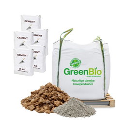 GreenBio bigbag med cement og stabilgrus GreenBio bigbag med cement og stabilgrus på palle