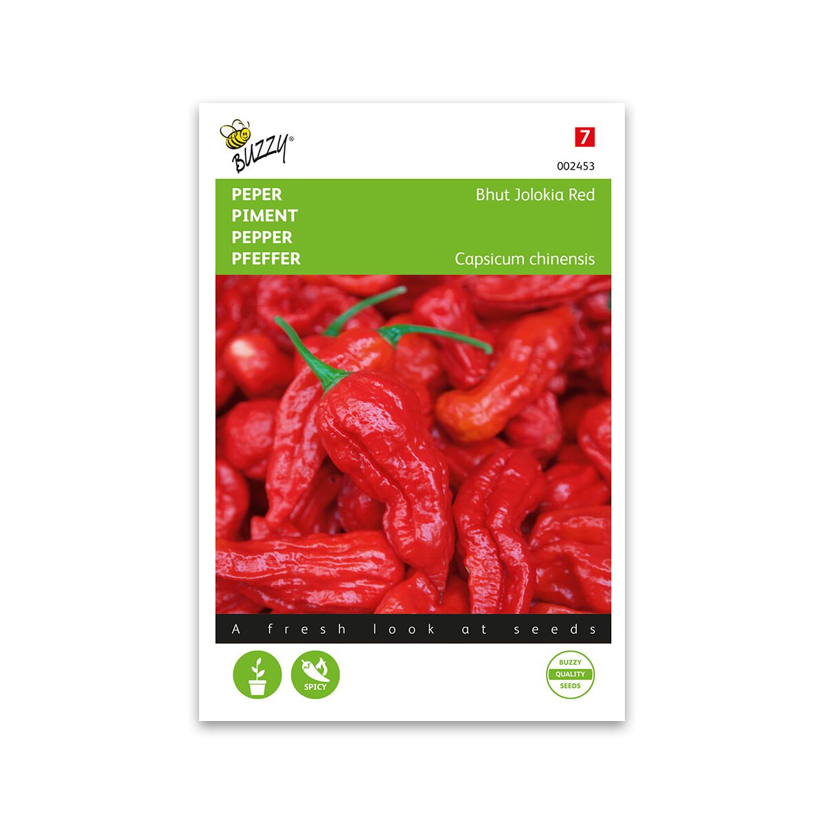 Frøpose med Bhut Jolokia Red superstærke chilier