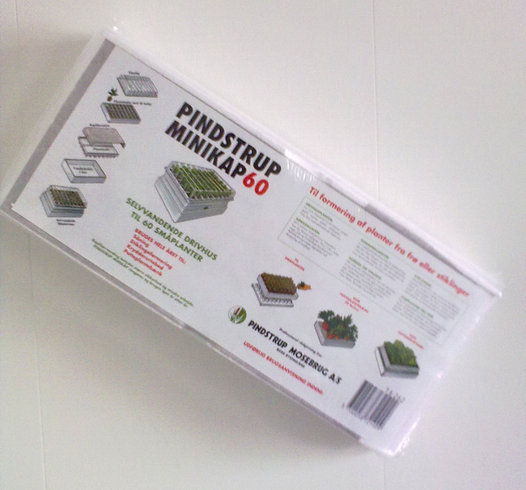 Pindstrup Minikap 60 selvvandende drivhus Pindstrup Minikap 60 mini drivhus til 60 småplanter