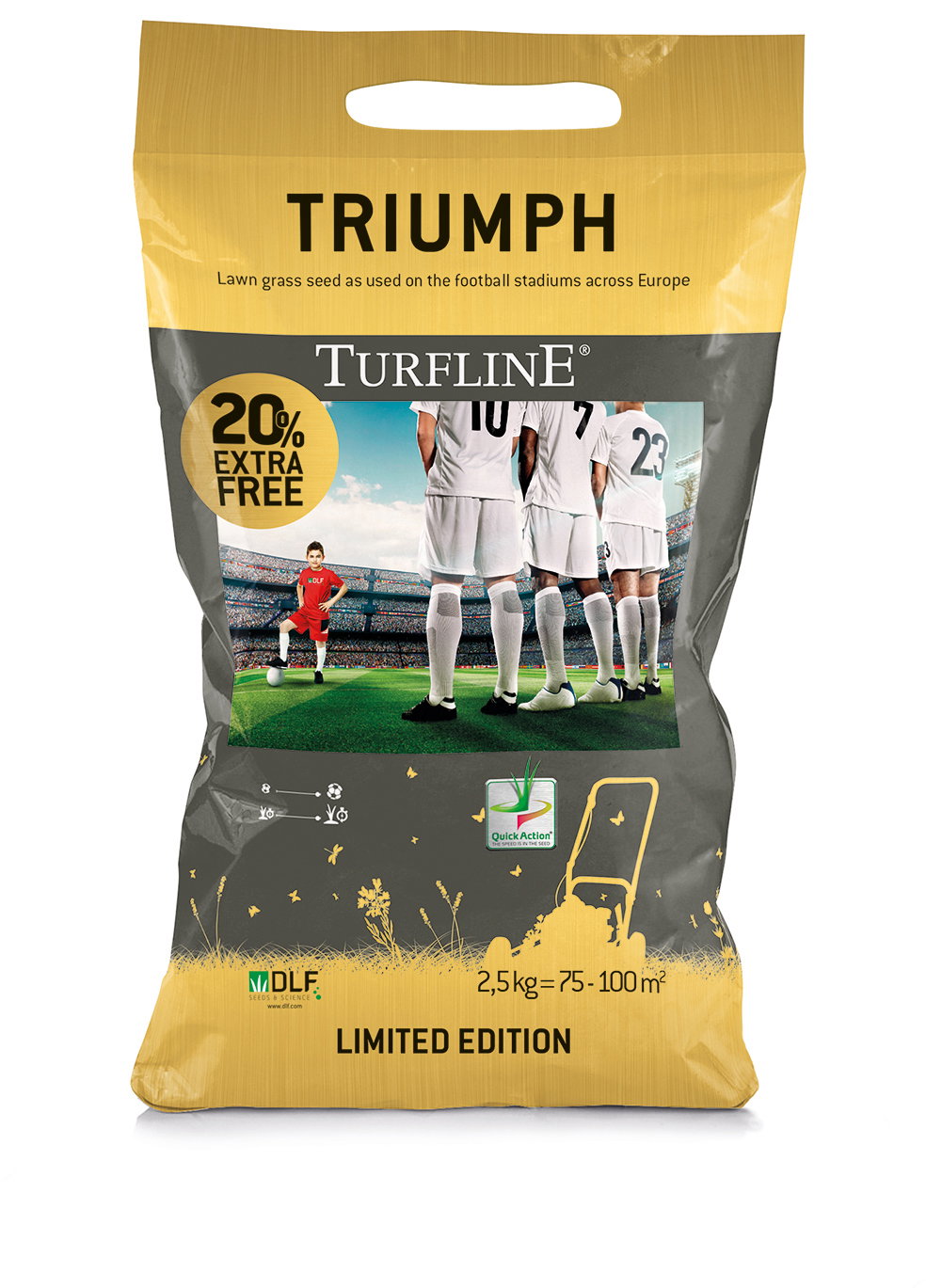 Turfline Triumph fodboldplæne græsfrø 2,5 kg pose