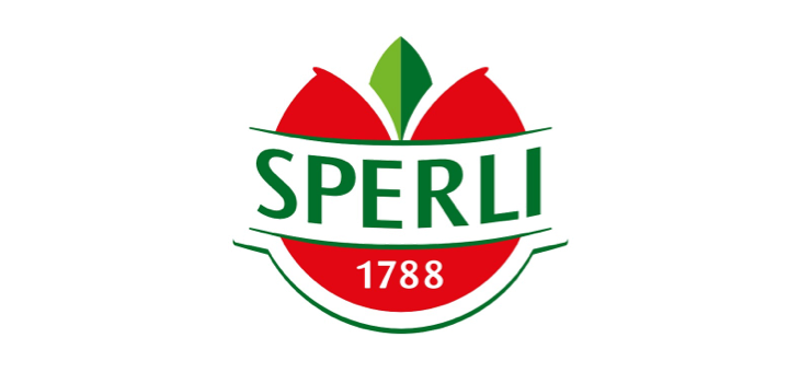 Sperli logo - rød og grøn blomst- og bladgrafik med årstal 1788 Sperli-logo med rød og grøn blomst-/bladgrafik og årstallet 1788