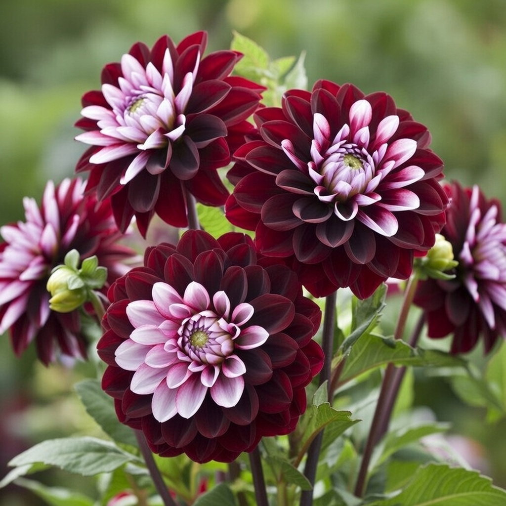 Florex Premium Dahlia 'Daria in Love' - 2 løg | Store dyb lilla/pink blomster, perfekte som snitblomster Premium dahlia 'Daria in Love' fra Florex, 2 løg med store dyb lilla blomster og lyserøde indre kronblade, dekorativ i bedet og velegnet til afskårne blomster