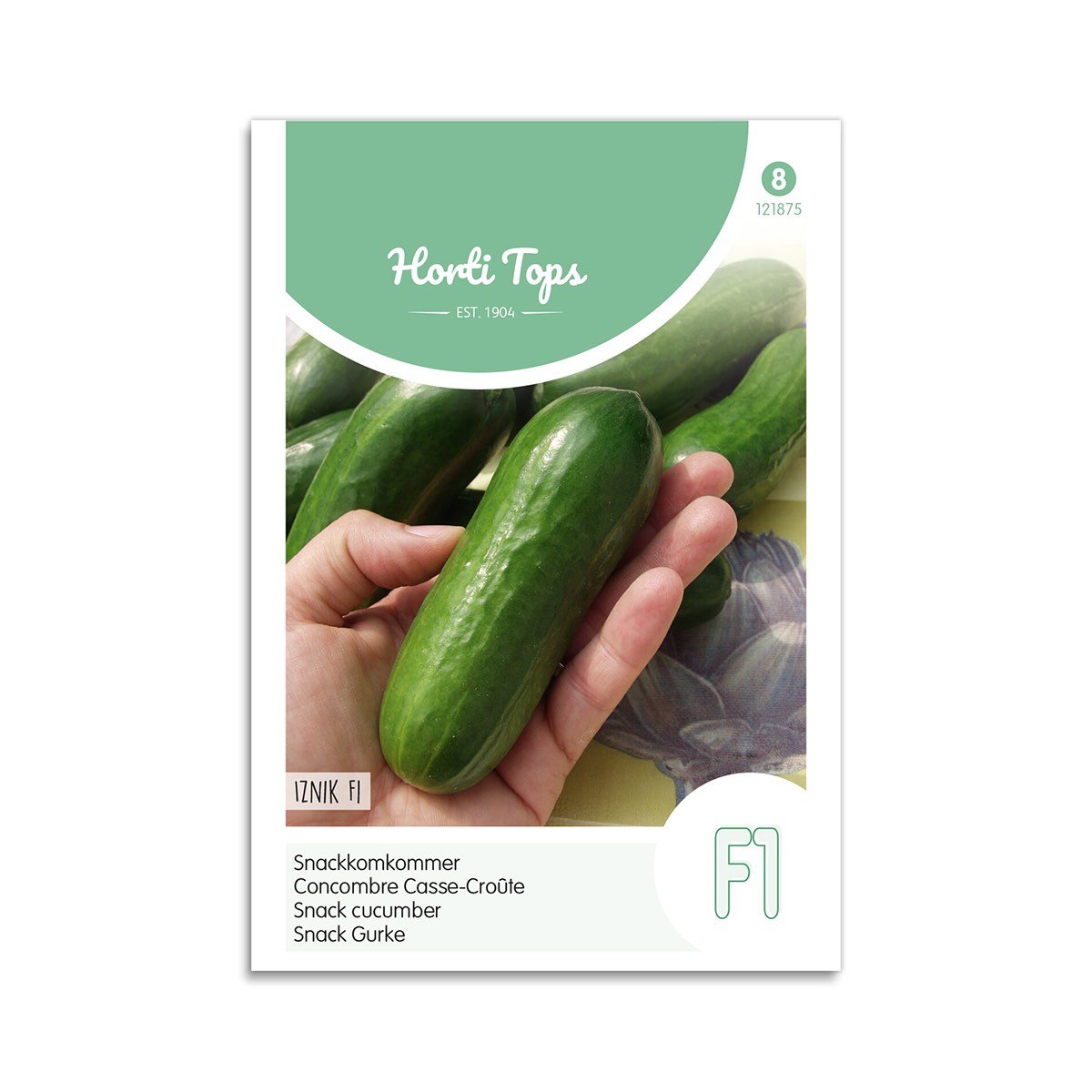 Horti Tops snackagurkefrø Iznik F1 Frøpose med Horti Tops Iznik F1 snackagurker