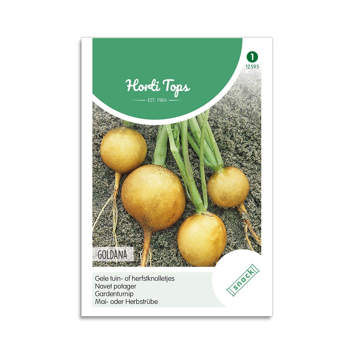 Horti Tops Goldana majroe frø Frøpose med gule Goldana majroer