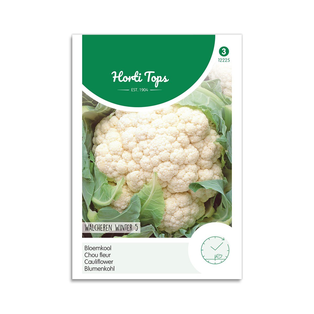 Horti Tops blomkål Walcheren Winter 5 frø Frøpose med Horti Tops blomkål Walcheren Winter 5