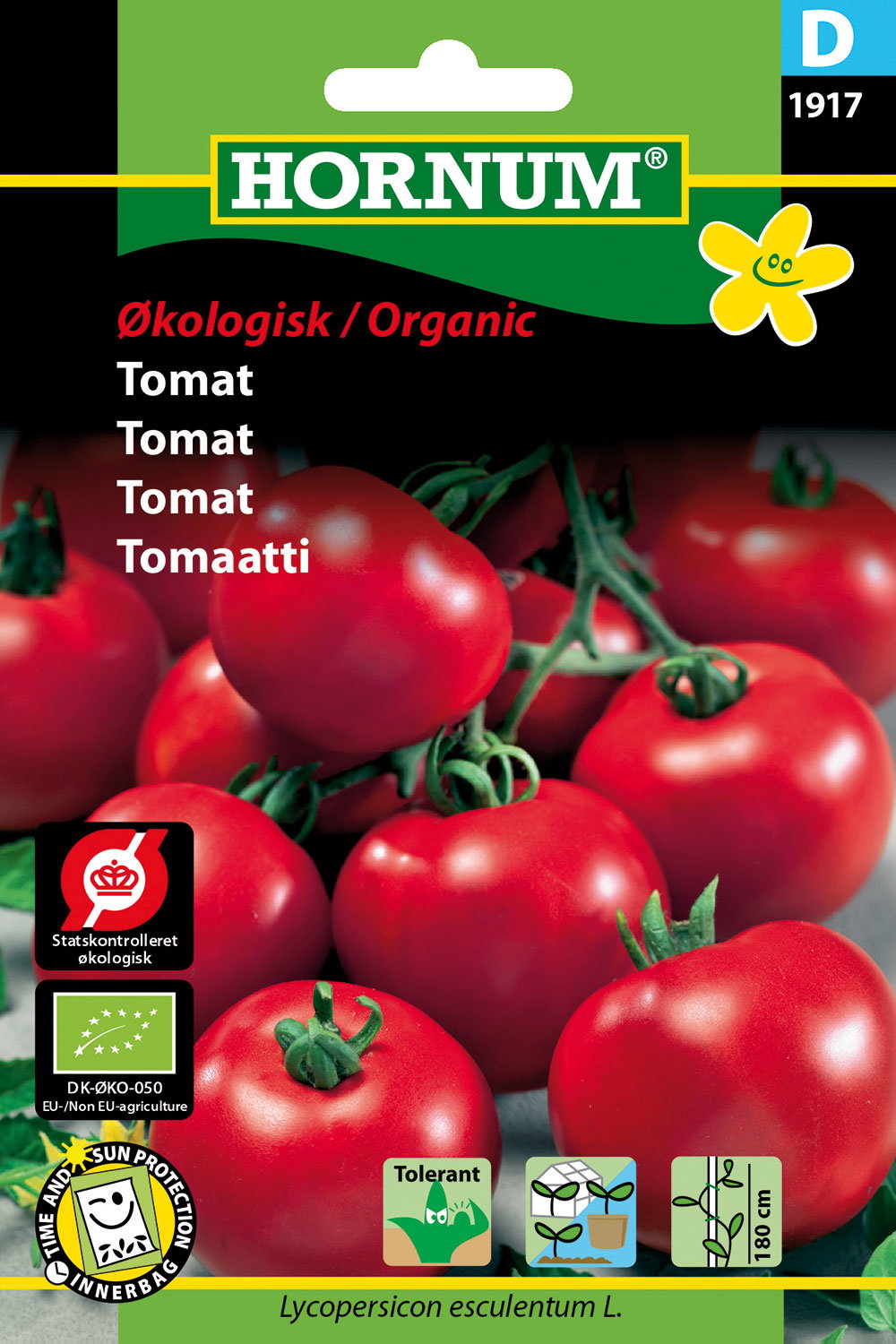 Pakke med HORNUM økologiske tomatfrø
