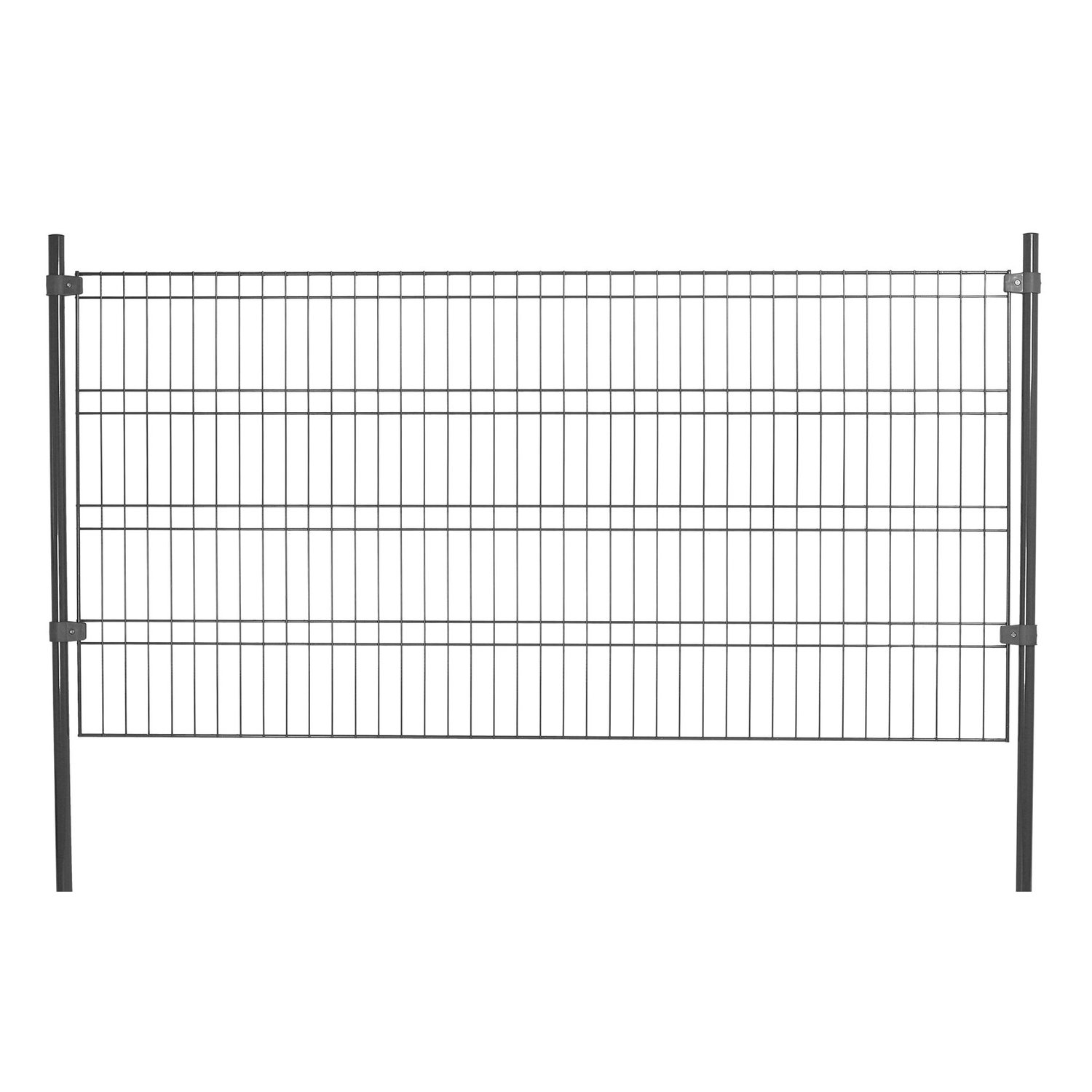 Panelhegn 100 Cm Grå, Hegnspakke Tillægsmodul