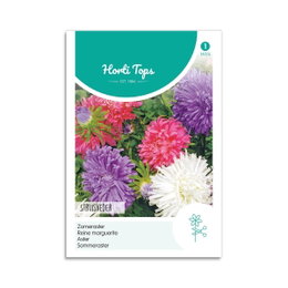 Pose med farverige Horti Tops sommerasters frø