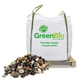 GreenBio dekorationssten i bigbag Bigbag med GreenBio natursten på palle