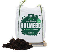 Stor Holmebo bigbag med kompost på palle
