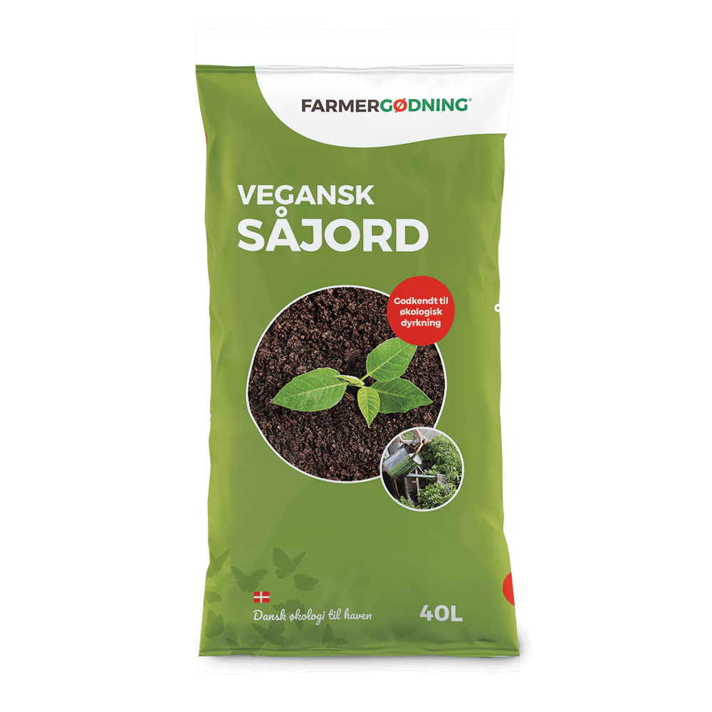 Sæk med Farmergødning vegansk såjord 40 liter