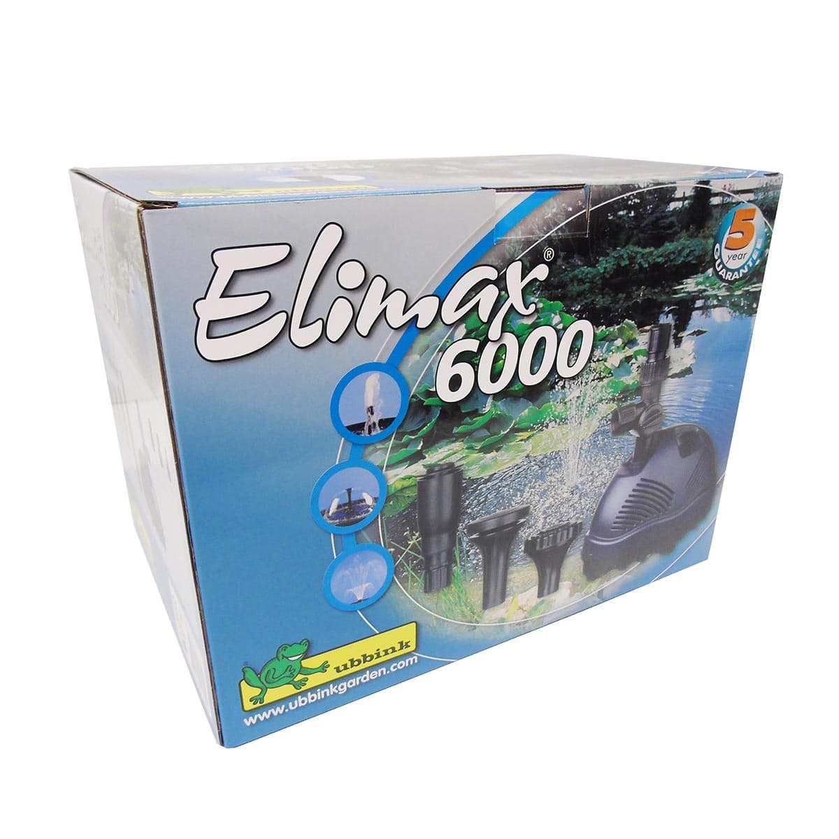 Ubbink Elimax 6000 havedamspumpe Emballage til Ubbink Elimax 6000 havedamspumpe