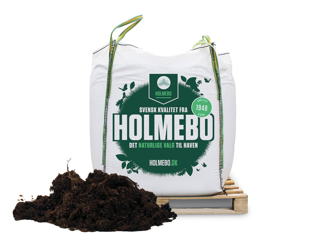 Stor HOLMEBO bigbag med jord til haven