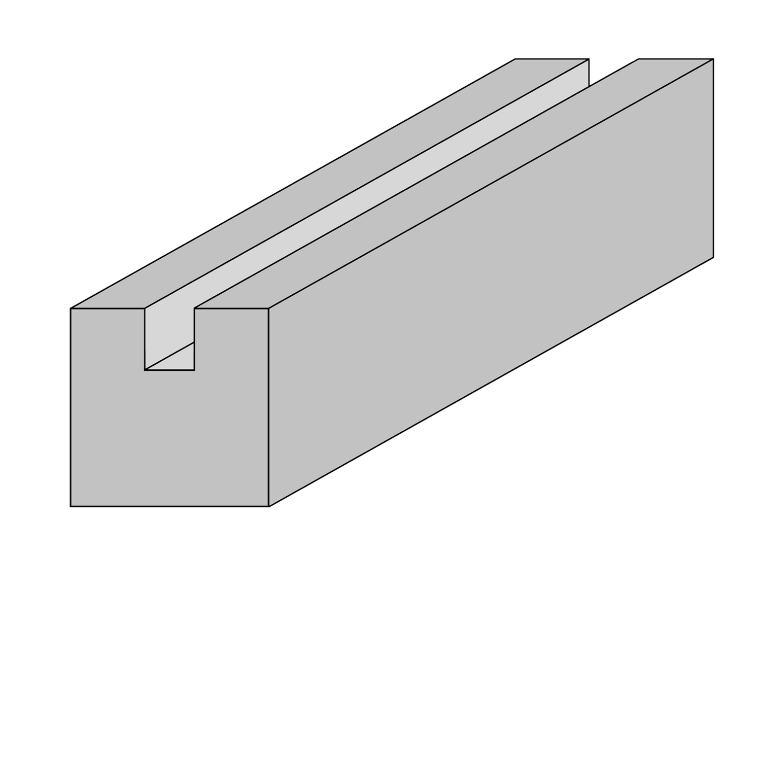 Stolpe til profilhegn ende 9 x 9 x 270 cm HORTUS Stolpe til profilhegn ende 9 x 9 x 270 cm HORTUS