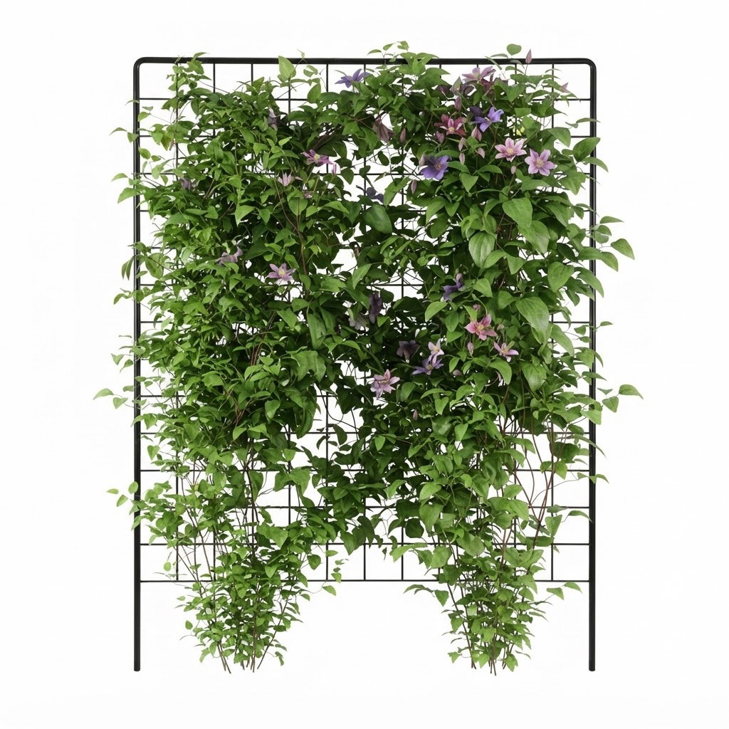 Espalier til plantekasse - Sortlakeret - 40 cm