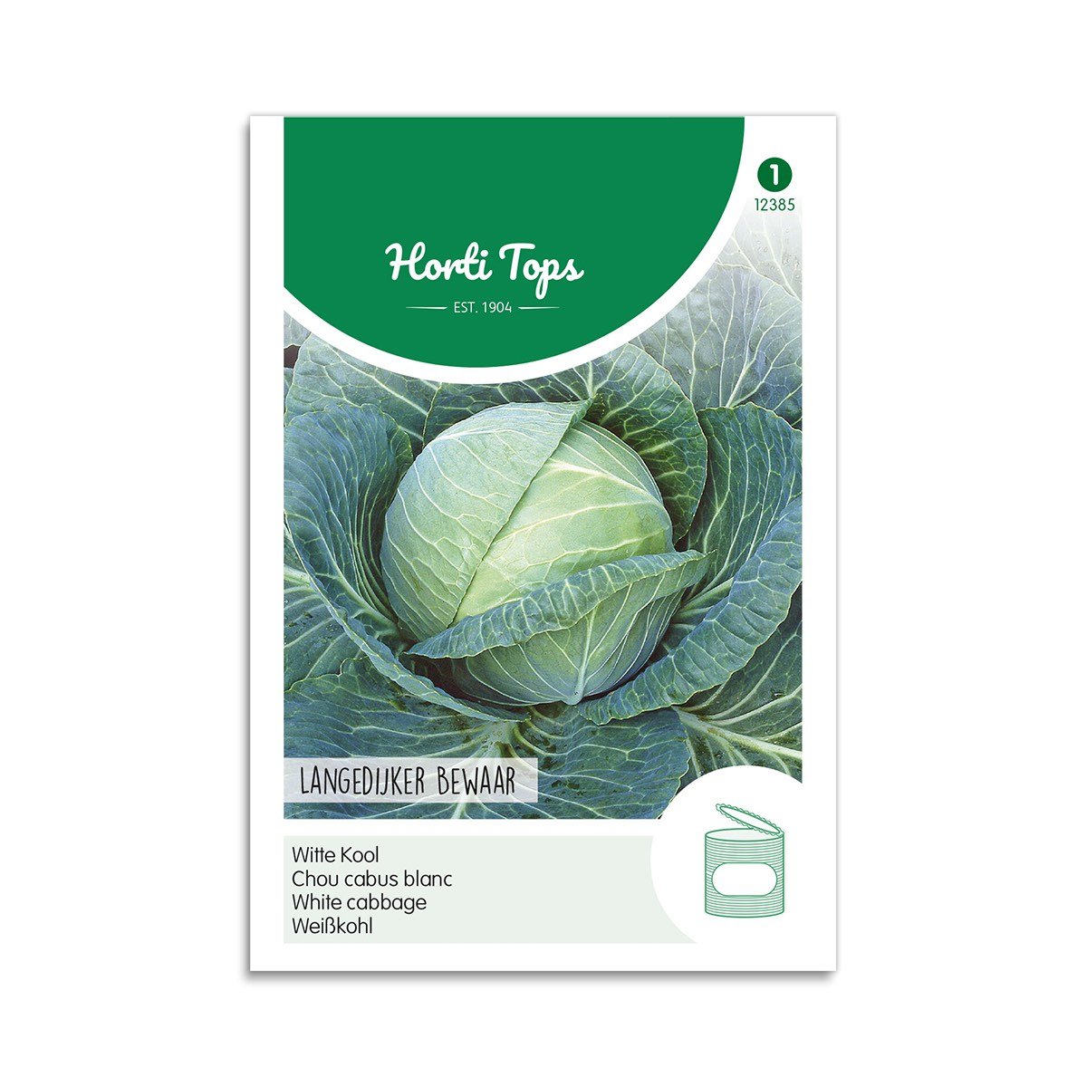 Pose med Horti Tops hvidkålsfrø Langedijker Bewaar