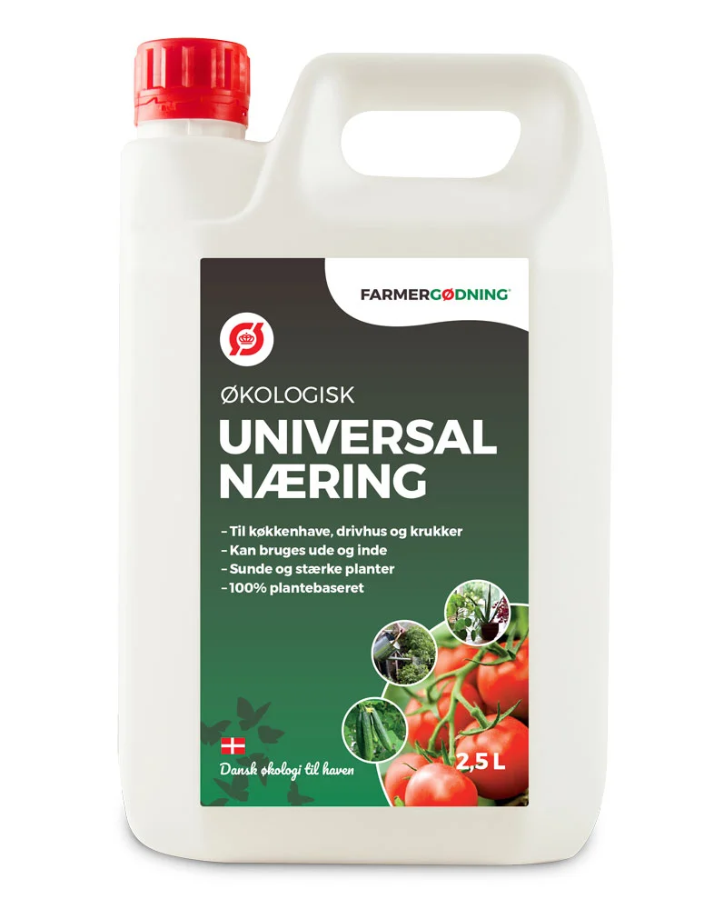 Dunk med økologisk universalnæring 2,5 L til planter