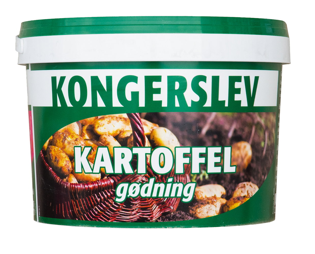 Spand med Kongerslev kartoffelgødning til kartofler