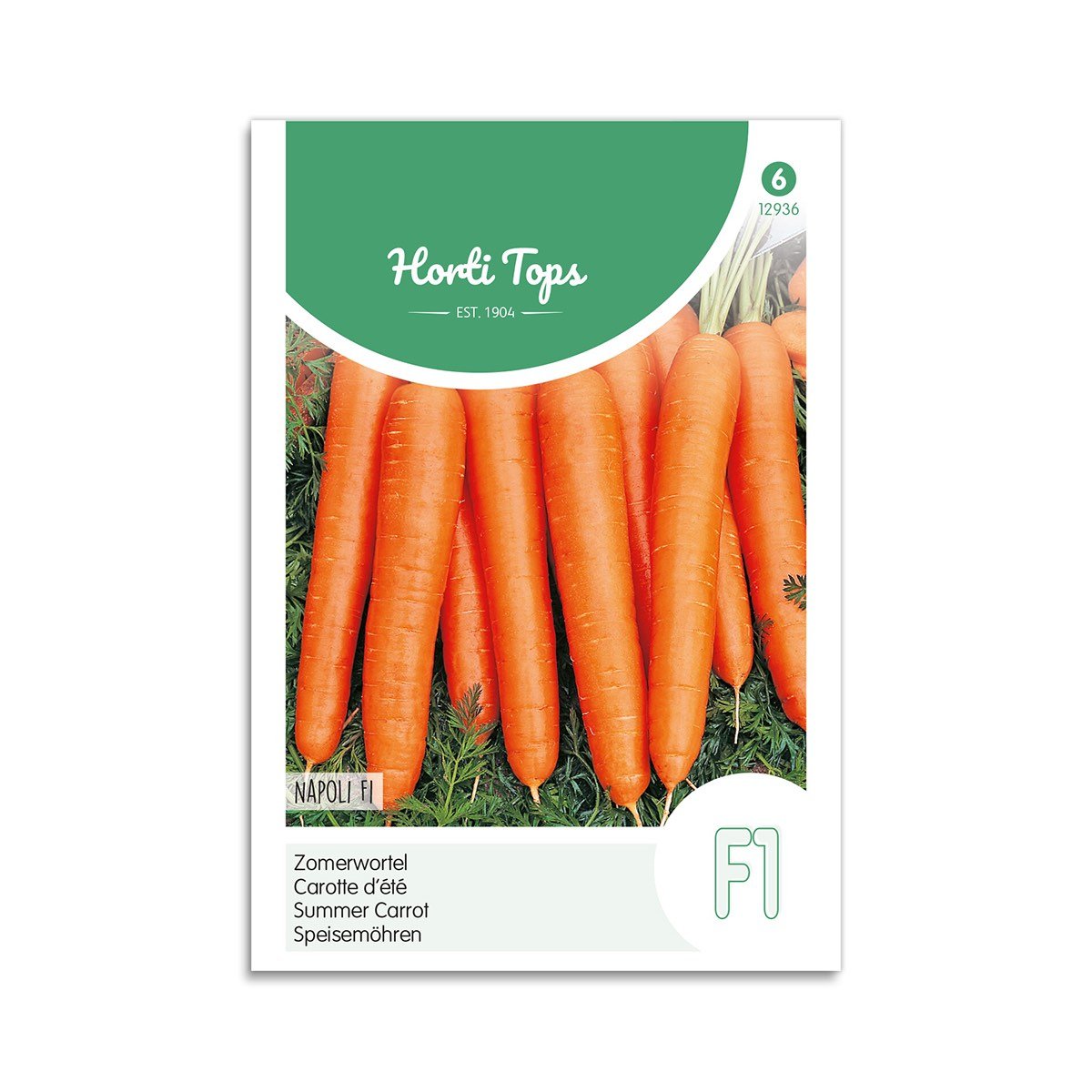 Horti Tops gulerodsfrø Napoli F1 Pose med Horti Tops Napoli F1 gulerodsfrø