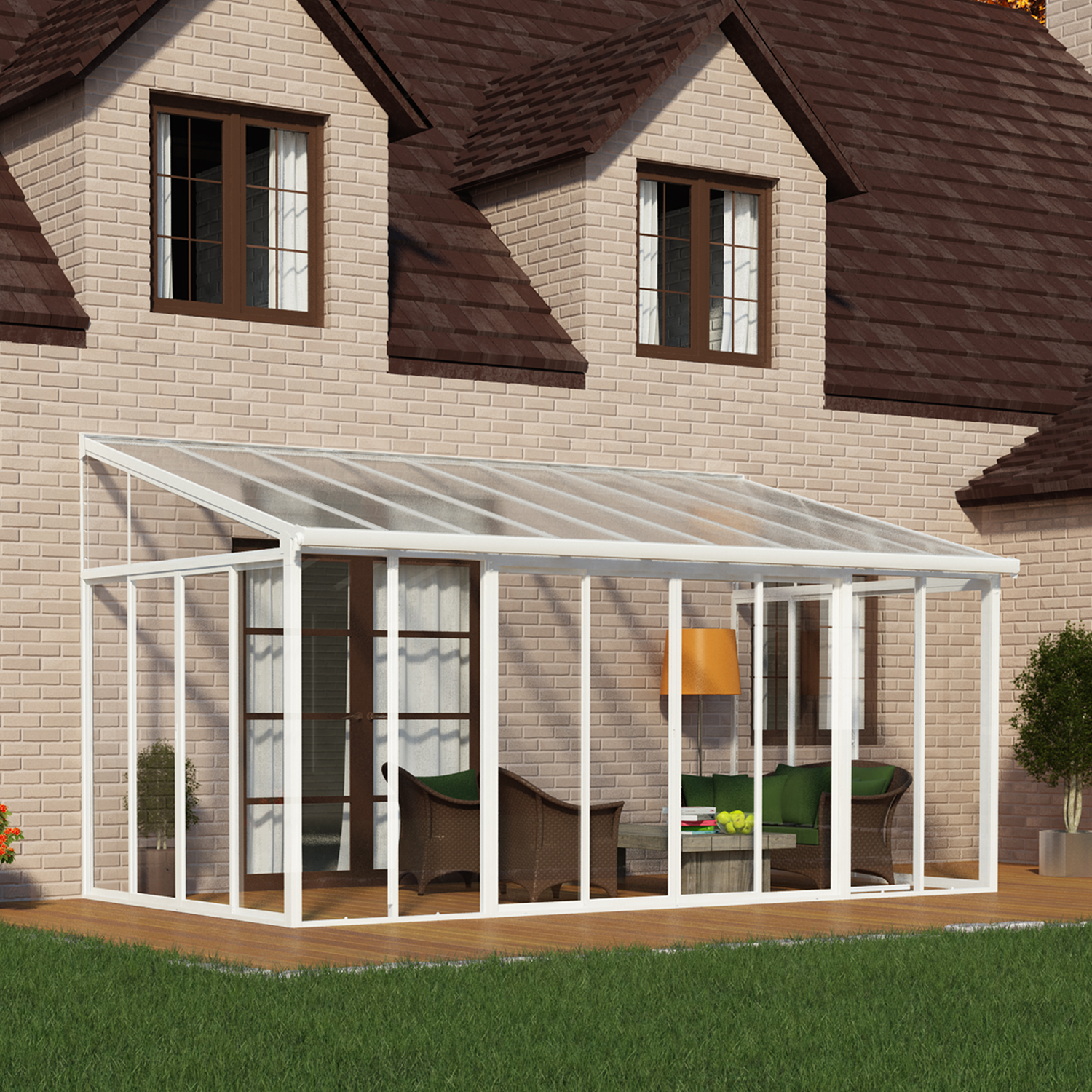 Palram - Canopia Sanremo udestue 3x5,46 m, hvid