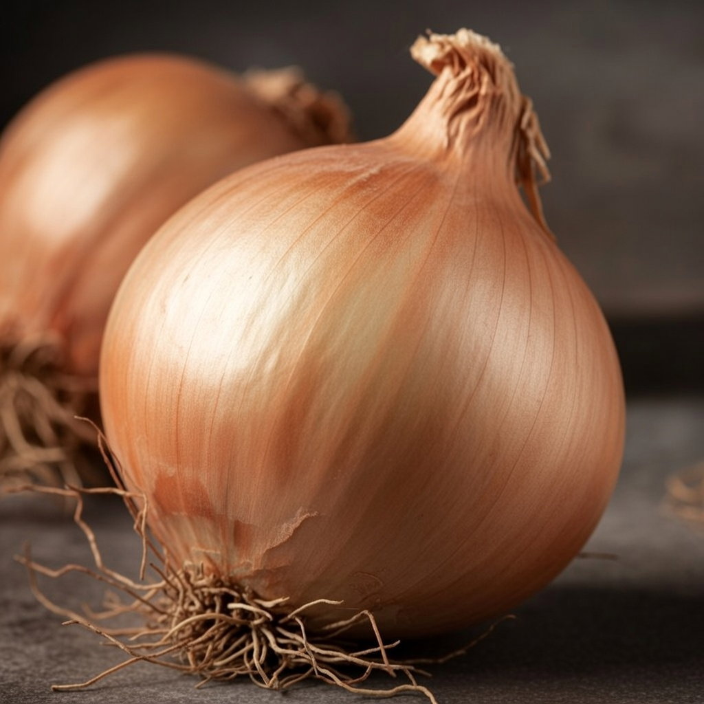 Ailsa Craig løgfrø: store gule løg med mild og sød smag, velegnet til solrige, åbne placeringer. Kan nå 600–1000 g; kræver jævnlig vanding uden overvanding. Producent: Horti Tops.