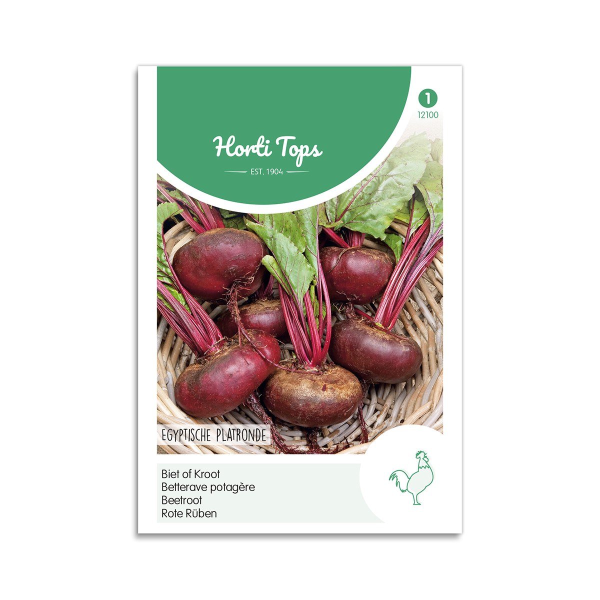 Rødbedefrø Egyptische Platronde Horti Tops Pose med Horti Tops Egyptische Platronde rødbedefrø
