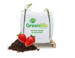 Stor GreenBio bigbag med jord til jordbær og have