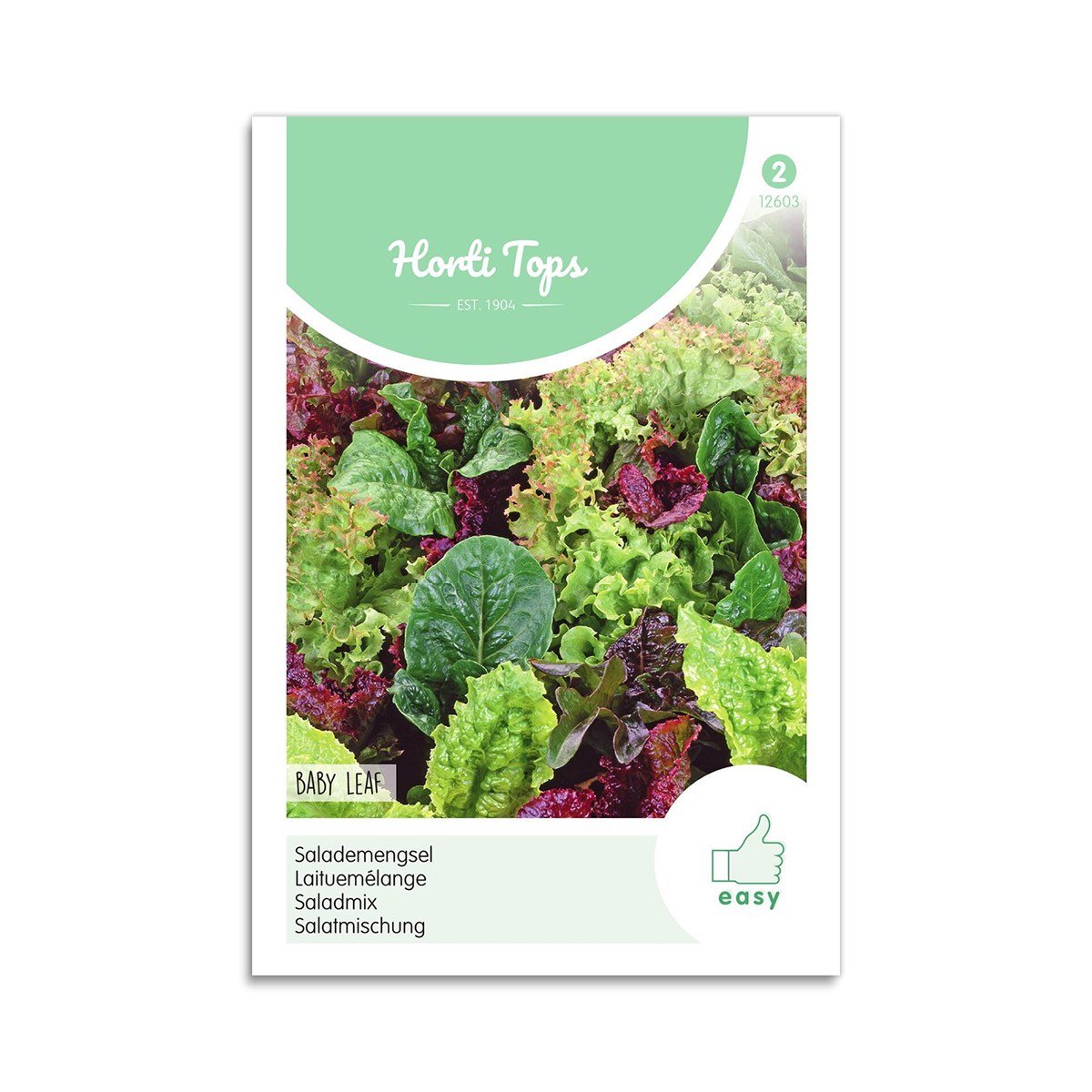 Horti Tops babysalat blanding frø Frøpose med blandede babysalatblade