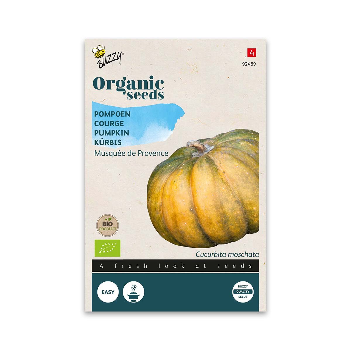 Frøpose med øko græskar Musquée de Provence