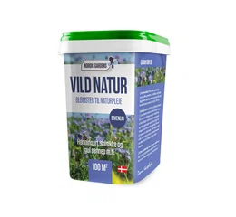 Nordic Gardens Vild Natur blomsterfrø 100 m² Spand med Nordic Gardens Vild Natur blomsterfrø 100 m²
