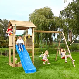Legetårn Jungle Gym Casa 2.1, m/2-Swing Module 220 ekskl. rutschebane Legetårn Jungle Gym Casa 2.1, m/2-Swing Module 220 ekskl. rutschebane