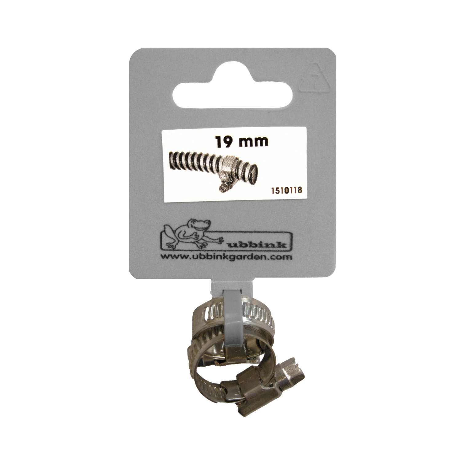 Ubbink 19 mm rustfri slangeklemme til haveslange